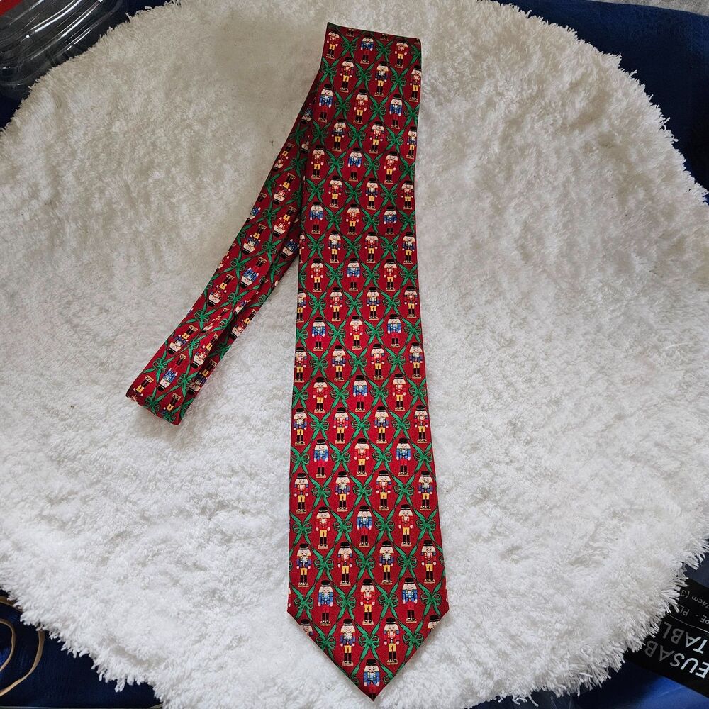 JOSH BACH Holiday Nutcracker Silk Necktie